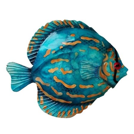 ECO STYLE HOME Eangee Home Design esh150 Discus Fish Wall Decor Blue m8044